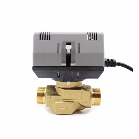 220V 전기 구역 밸브 하니웰 Vc6013 Vc4013 유압 흐름 제어 전동 게이트 워터 밸브